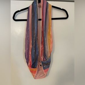 Nasty Gal Sequin twist crop top